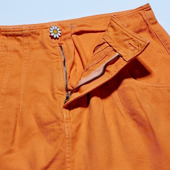 Petit Rose Orange Denim Skirt Women's (EU42 / US Small) - Picture 6 of 8